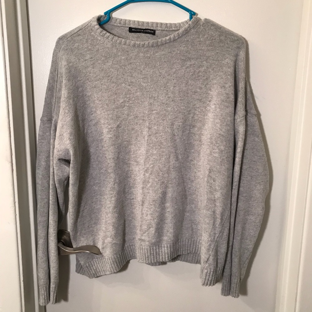 Brandy Melville gray knit sweater